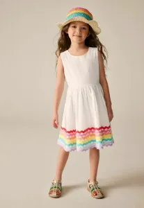 Платье повседневное, прямого кроя, с вырезами и тесьмой «рикарек». Little Bird, White Rainbow