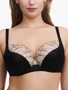 Бюстгальтер Tattoo Love с полными чашками и косточками Chantelle, Black/Golden Beige