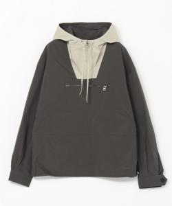 Анорак с контрастным капюшоном