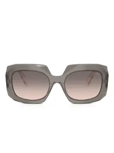 Солнцезащитные очки с крупной оправой Symbole Prada, серый