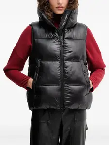 Стёганый жилет с воротником-стойкой Save The Duck, черный