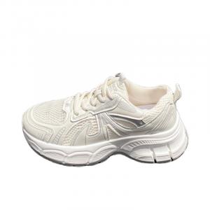 Женские кроссовки цвета экрю с нескользящей подошвой и устойчивой к истиранию подошвой BINGO DUCK, Ecru