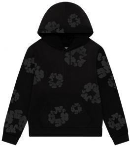 Худи Denim Tears Faded Mono Cotton Wreath, черный