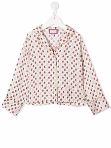 Simonetta рубашка с вышивкой, нейтральный цвет