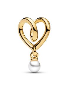 Подвеска в виде золотистого обернутого сердца Pandora