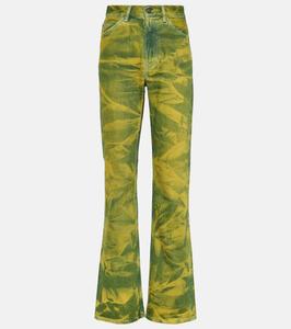 Прямые джинсы с высокой посадкой Acne Studios, синий