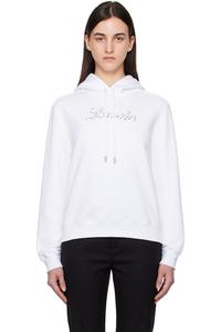 Ланвен худи с вышивкой бисером Lanvin, белый