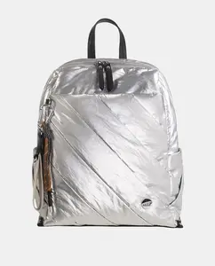 Нейлоновый рюкзак с застёжкой-молнией Volum, серебряный