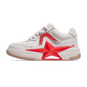 PENTAGONAL HEART Кроссовки для скейтбординга Stepping Star Dream Series, унисекс, низкие, белые, красные