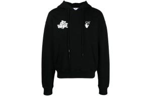 OFF WHITE Толстовка с красным язычком OFF-WHITE, черный