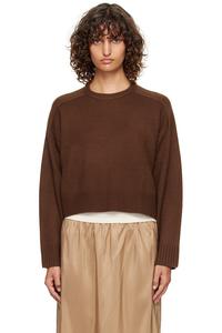 Кашемировый свитер свободного кроя Bruzzi lds Loulou De Saison, коричневый