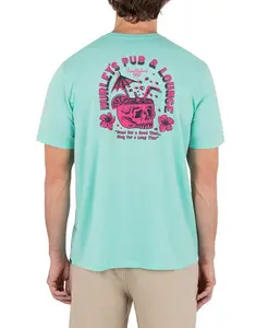 Мужская футболка с коротким рукавом Loungin Hurley, зеленый