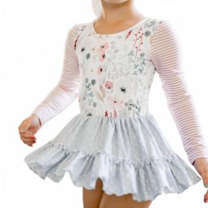 Комбинезон Farrah Leotard In Soft Stems Cheeky Plum, Soft Stems