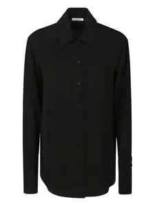 Рубашка с манжетами на пуговицах Patrizia Pepe, черный