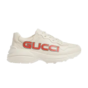 Кроссовки Gucci Rhython Leather Sneaker, цвет Ivory Demetra