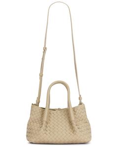 Сумка-тоут Small Pinacoteca Bottega Veneta, Ecru, Matcha, & Muse Brass