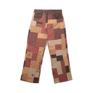 Брюки Glass Cypress Patchwork Denim, Brown