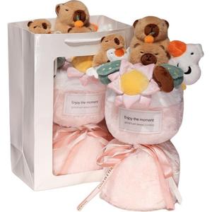 Плюшевая кукла Capybara Bouquet высотой 40 см DUOAI