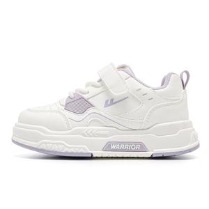 Детские кроссовки для скейтбординга Cloud Sail Series с противоскользящей подошвой, легкие, амортизирующие, с низким верхом WARRIOR, белый/фиолетовый