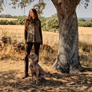 Жилет с полосками для женщин Verhunt, зеленый