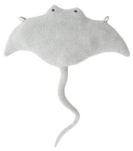 Подушка Crochetts Plüschtier Rochen, серый