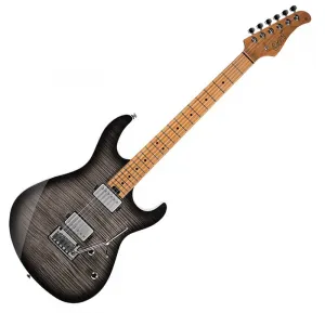 Cort G290 FAT II Trans Black Burst HH Stratocaster Strat с кленом с эффектом флам