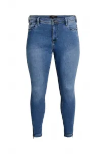 Джинсы скинни amy mit reissverschluss с деталями Zizzi, Medium Blue Denim