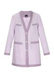 Пальто межсезонное DreiMaster Klassik Classic Look, цвет Purple/Dark purple