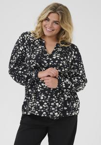 Блуза Kaffe Curve CURVE BELLA, Black Chalk Graphic/Black