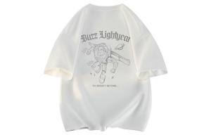 Футболки унисекс с круглым вырезом, узкий прямой крой Disney, белый