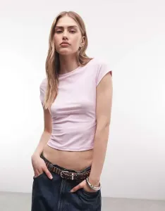 Розовая облегающая детская футболка из полиамида ASOS DESIGN