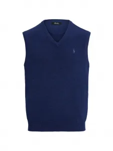 Вязаный жилет с V-образным вырезом Rlx Ralph Lauren, синий