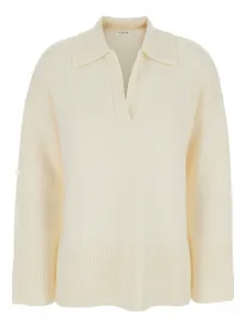 Ребристый свитер с воротником-поло P.A.R.O.S.H., нейтральный
