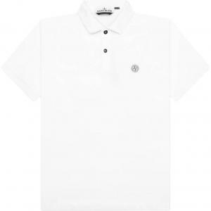 Поло с принтом в виде компаса STONE ISLAND, белый