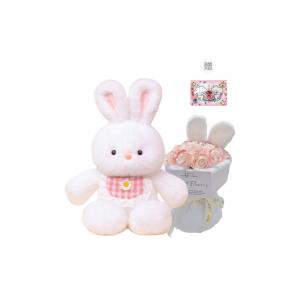 Милые креативные бегающие маленькие зверушки плюшевые куклы высота 50см/45см PUDOWRABBIT