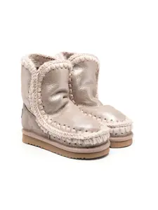 Ботинки с подкладкой из овчины Mou Kids, розовый