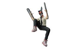 Фигурка PM Chainsaw Man, Дендзи, пресс для лапши мгновенного приготовления, бонусные подарки, 14 см SEGA