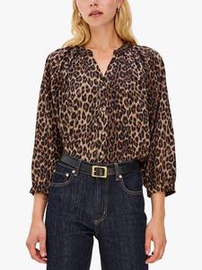Рубашка Saint с леопардовым принтом Rails, Brown Multi