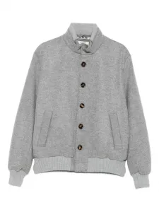 Однобортное пальто из кашемира Kired, серый