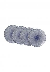 Голубые столовые тарелки ø 26,5 см 4 шт Royal Makoto Royal Ritzenhoff & Breker