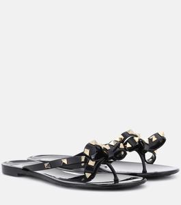 Босоножки Valentino Garavani Rockstud из ПВХ Valentino Garavani, черный