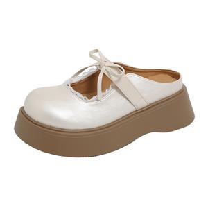 KLAOSD Женские противоскользящие закрытые тапочки бежевые, цвет Beige