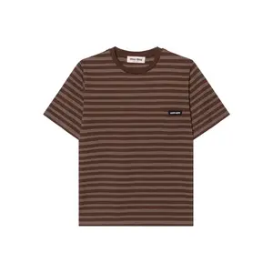 MIU MIU Футболка FW24 женская Cocoa Brown