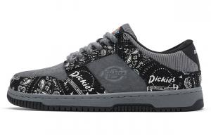 Dickies Низкие мужские кроссовки для скейтбординга, цвет угольно-черный