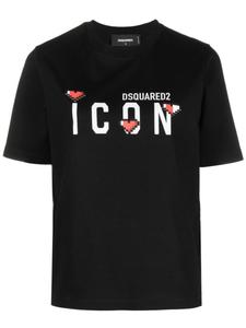 Dsquared2 футболка с логотипом, черный