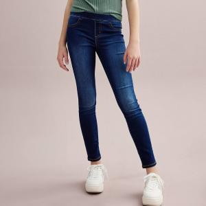 Джеггинсы SO без застежки для девочек 7–18 лет стандартного и большого размера, цвет Dark Wash