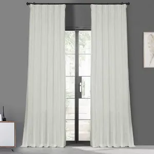 Плотные шторы из искусственной шелковой тафты Half Price Drapes, eggshell