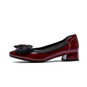 Туфли на высоком каблуке GuQiheAven 3,5 см, женские Guci Tianlun, Burgundy