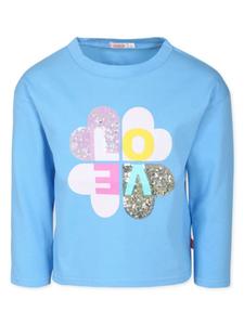 Billieblush футболка с принтом-лозунгом, синий