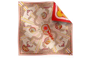 HERMES Шёлковый шарф женский розовый, Pink